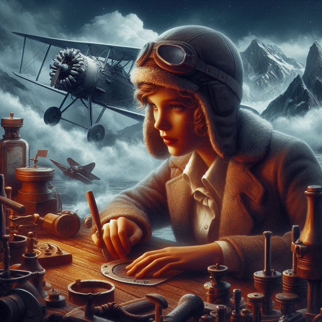 Fotografía de la aviadora Amelia Earhart antes de su desaparición
